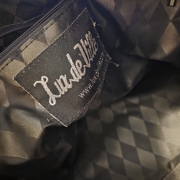 Lux de Ville Black Studded Shoulder Bag - Picture 5 of 6